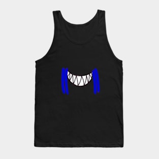 Blue Stripe Shark Mouth Tank Top